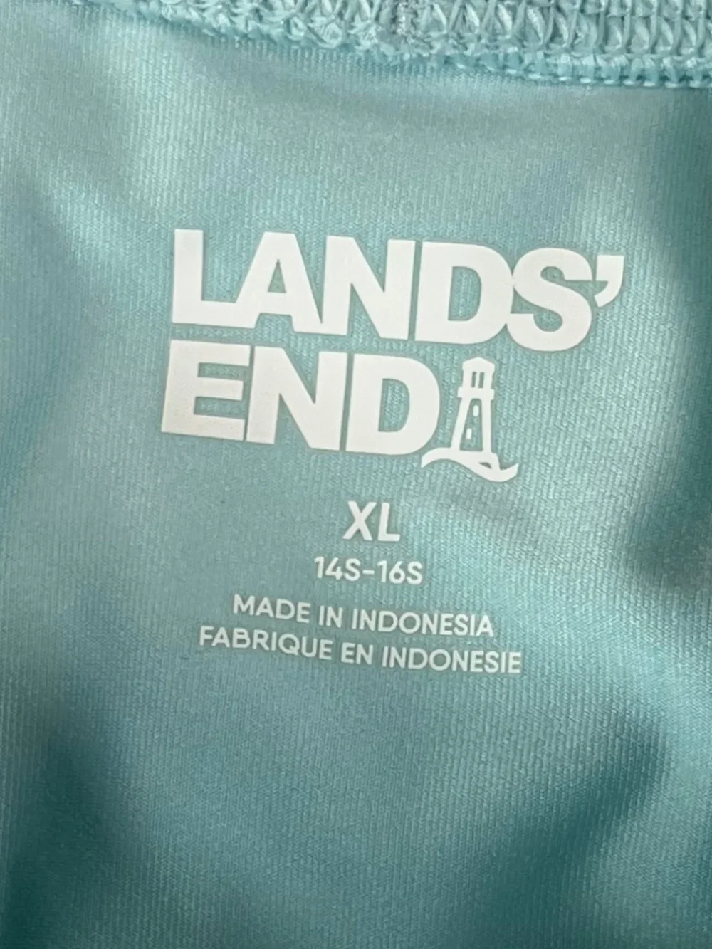 Lands' End Girls XL 14S 16S Long Sleeve Rash Guard Slim Swim Shirt Popsicles